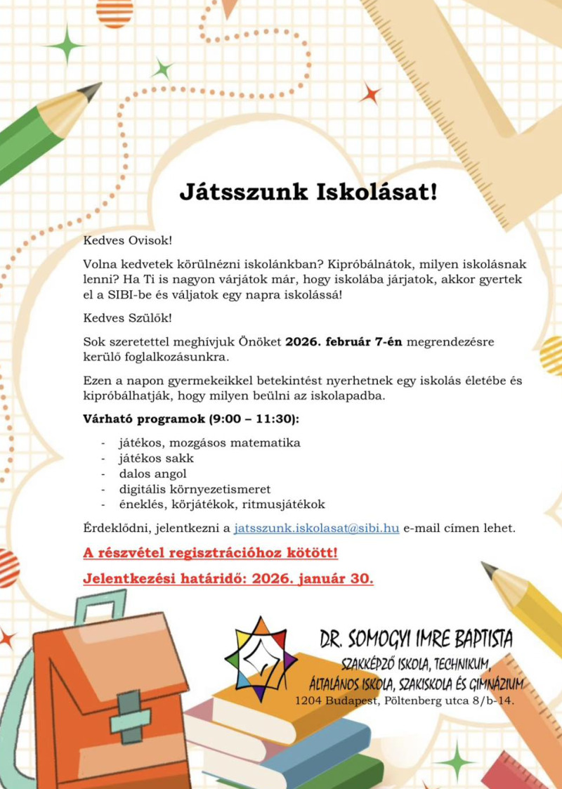 Játsszunk Iskolásat!