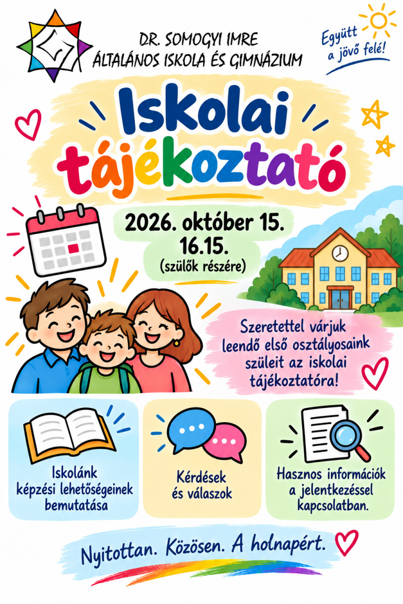 Iskolai tájékoztató leendő elsős gyermekek szüleinek