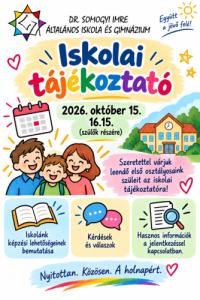 Iskolai tájékoztató leendő elsős gyermekek szüleinek